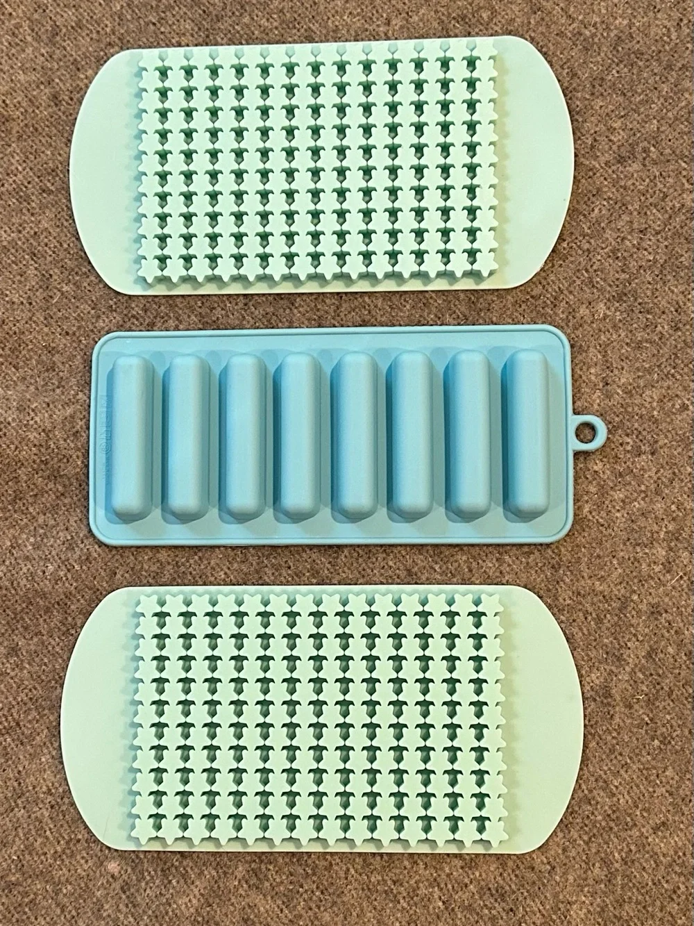 Silicone ice, fondant, chocolate molds • set of 3 • new without tags